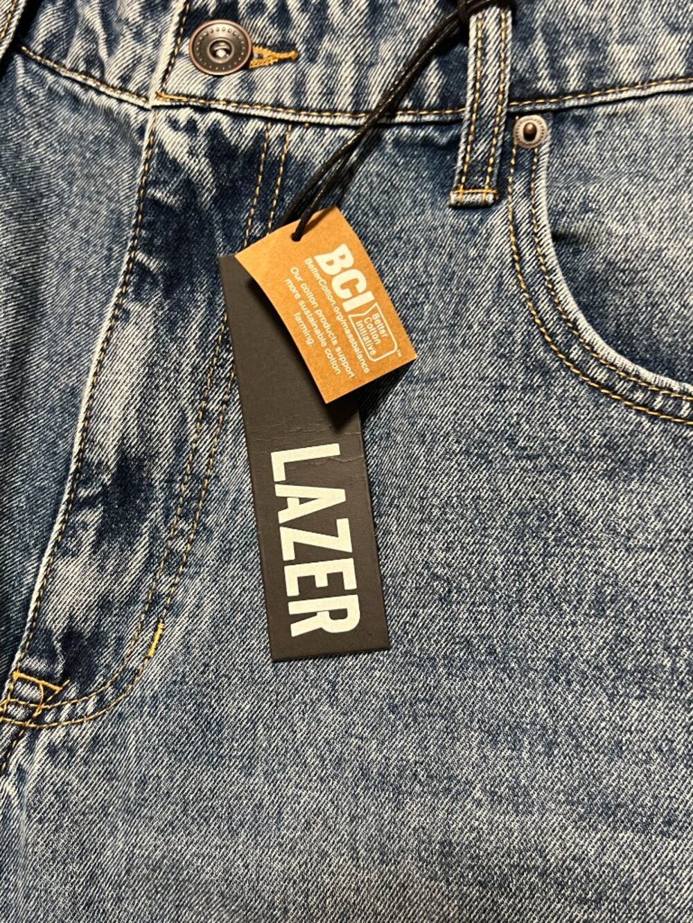 Lazer Jeans *NWT Loose Fit Medium Wash Straight Leg Blue Denim Men's size 36x30 - Picture 2 of 8